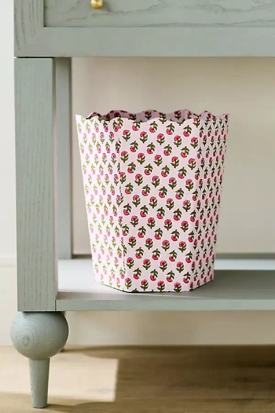 Inner Child Scallop Printed Waste Bin In Multi