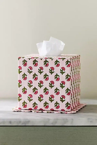 Inner Child Scallop Printed Tissue Box In Multi
