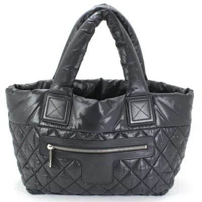Pre-owned Chanel Black Bordeaux Nylon Handbag Tote Bag () In Multi