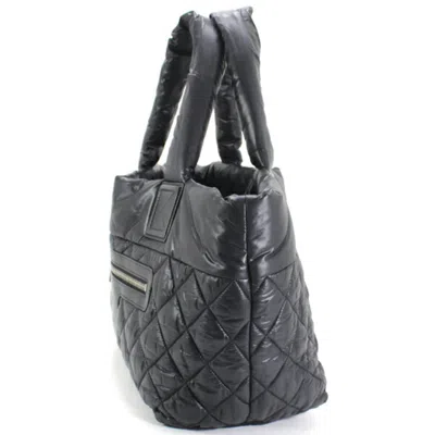 Pre-owned Chanel Black Bordeaux Nylon Handbag Tote Bag () In Multi