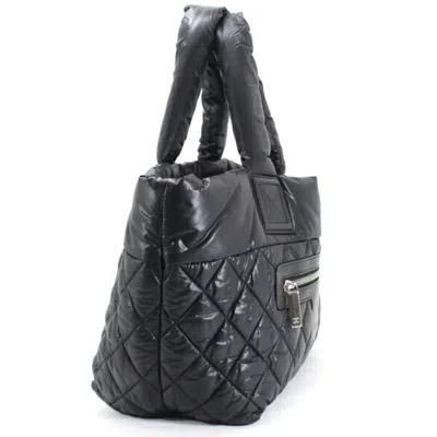 Pre-owned Chanel Black Bordeaux Nylon Handbag Tote Bag () In Multi