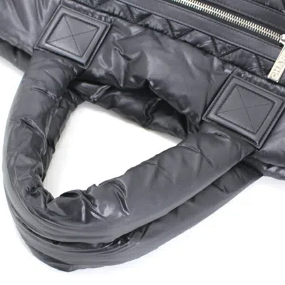 Pre-owned Chanel Black Bordeaux Nylon Handbag Tote Bag () In Multi