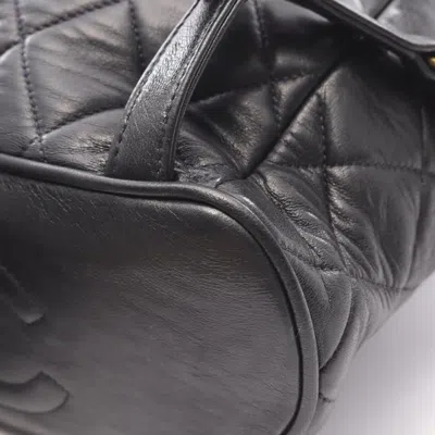 Pre-owned Chanel Black Leather Backpack ()