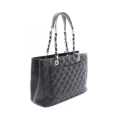 Pre-owned Chanel Black Leather Tote Bag ()