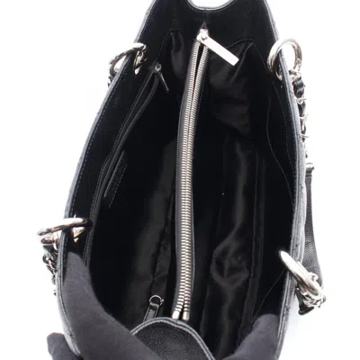 Pre-owned Chanel Black Leather Tote Bag ()