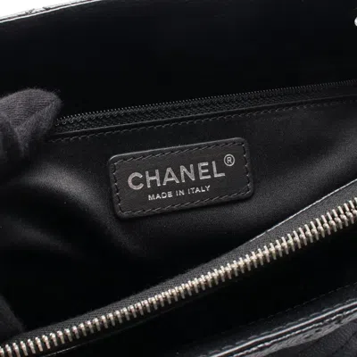 Pre-owned Chanel Black Leather Tote Bag ()