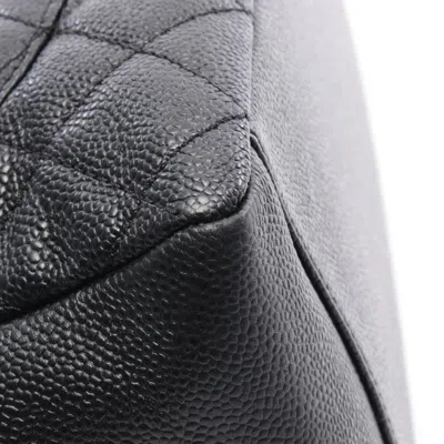 Pre-owned Chanel Black Leather Tote Bag ()