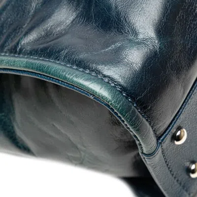 Pre-owned Chanel Blue Leather Shoulder Bag Tote Bag ()