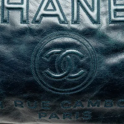 Pre-owned Chanel Blue Leather Shoulder Bag Tote Bag ()