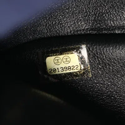 Pre-owned Chanel Brown Multi-color Navy Fabric Cotton Jersey Shoulder Bag ()