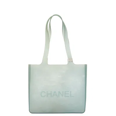 Pre-owned Chanel Green Rubber Shoulder Bag ()