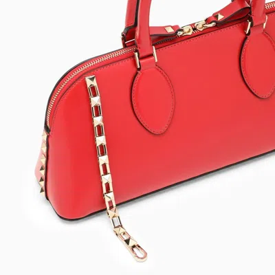 Valentino Garavani Rockstud Zipped Medium Tote Bag In Red