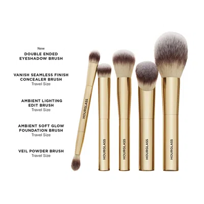 Hourglass Face And Eye Travel Brush Set In Multi