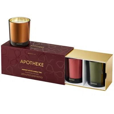 Apotheke Harvest Petite Scented Candle Trio (limited Edition) In Multi