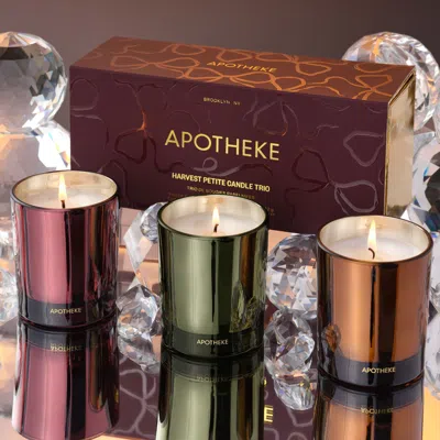 Apotheke Harvest Petite Scented Candle Trio (limited Edition) In Multi