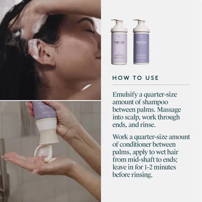 Virtue Jumbo Size Full Shampoo & Conditioner Duo (limited Edition)