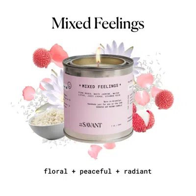 The New Savant Mixed Feelings Candle In Pink