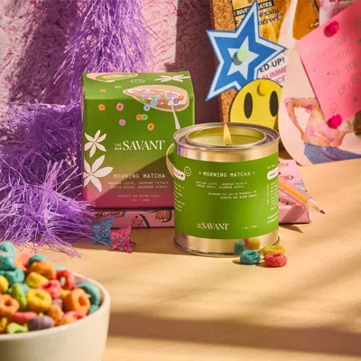 The New Savant Morning Matcha Candle In Green