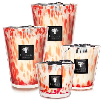 Baobab Collection Pearls Coral Candle In Multi