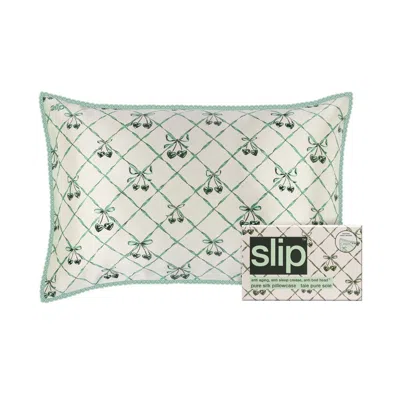 Slip Pure Silk Queen Pillowcase With Lace Trim (limited Edition) In Nude