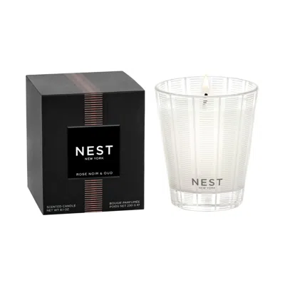 Nest Rose Noir & Oud Candle In Transparent