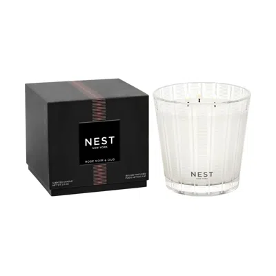 Nest Rose Noir & Oud Candle In Transparent