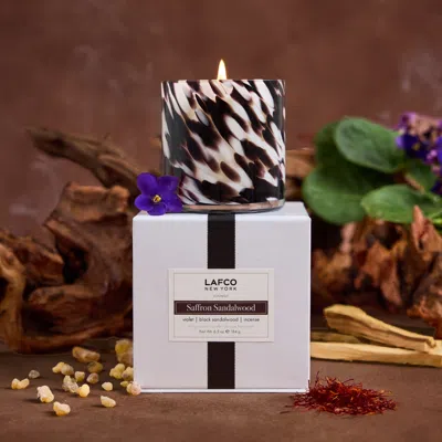Lafco Saffron Sandalwood Candle In Multi