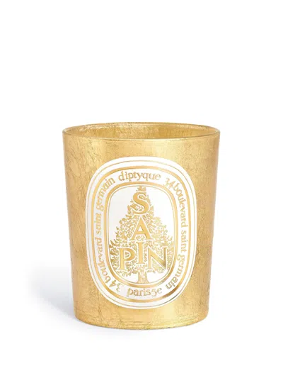 Diptyque Sapin (pine Tree) Candle (limited Edition) In Gold