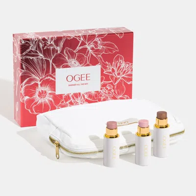 Ogee Shimmer All The Way Holiday Highlighter Set In Multi