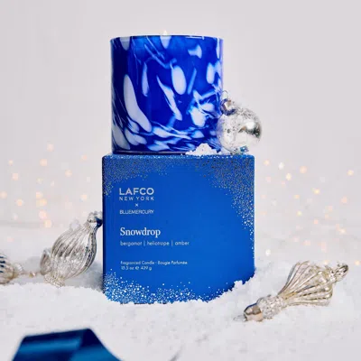 Lafco Snowdrop Signature Candle (limited Edition) In Blue