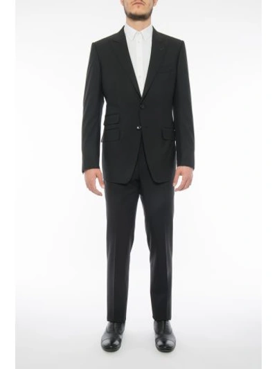 Tom Ford Linen-blend Two-piece Suit In V.abbinata|nero