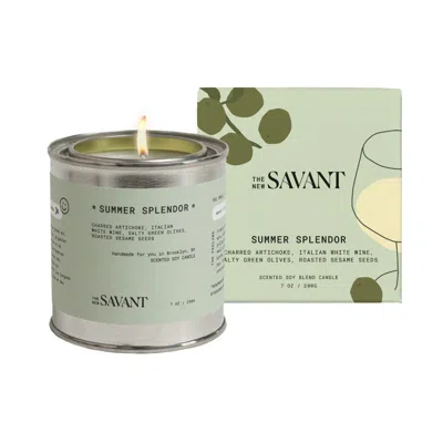 The New Savant Summer Splendor Candle In Green
