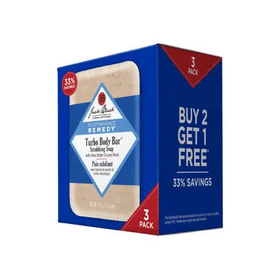 Jack Black Turbo Body Bar Scrubbing Soap 3-pack