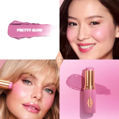 Charlotte Tilbury Unreal Lip + Cheek Glow Blush Stick With Hyaluronic Acid