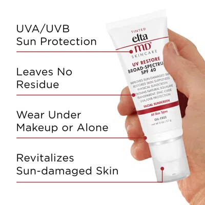 Eltamd Uv Restore Broad-spectrum Facial Sunscreen Spf 40