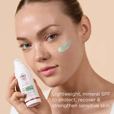 Eltamd Uv Skin Recovery Red Color Correcting Green Tint Broad Spectrum Spf 50 In White