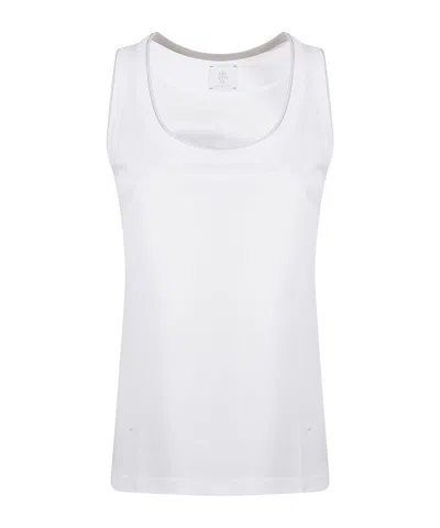 Eleventy Sleeveless Top In White