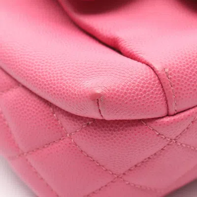 Pre-owned Chanel Matelasse Pink Leather Backpack ()