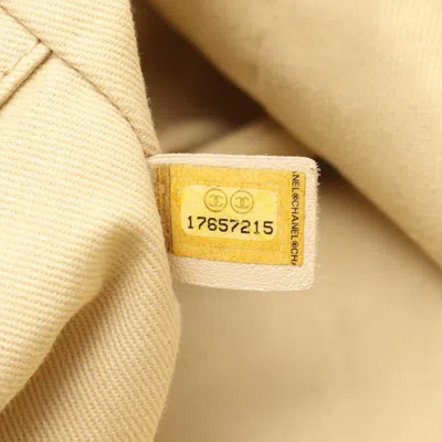 Pre-owned Chanel Navy Denim Leather Tote Bag () In Blue