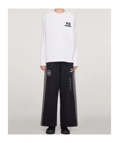Y-3 Nbhd Logo Long Sleeve T-shirt In White