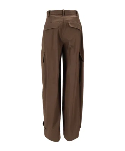 P.a.r.o.s.h Belt Loop Casual Pants In Animal Print