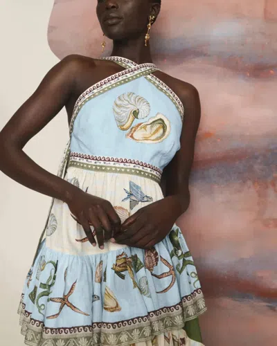 Alemais Bath House Midi Dress In Multi