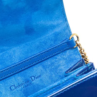 Pre-owned Dior Christian  Blue Leather Shoulder Bag ()