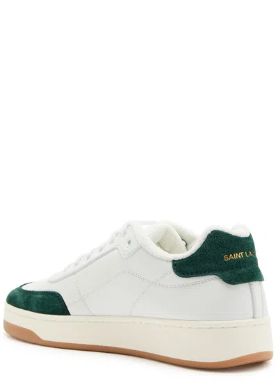Saint Laurent Sl61 Leather Sneakers Signature Sole In White