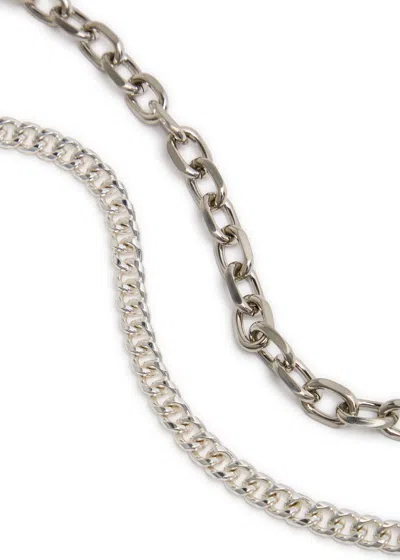 Our Legacy Ladon Nickel-plated Brass Keychain In Metallic