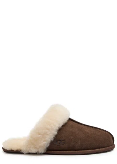 Ugg Scuffette Ii Suede Slippers In Brown