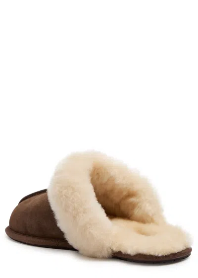 Ugg Scuffette Ii Suede Slippers In Brown