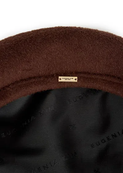 Eugenia Kim Carter Wool-blend Beret In Brown