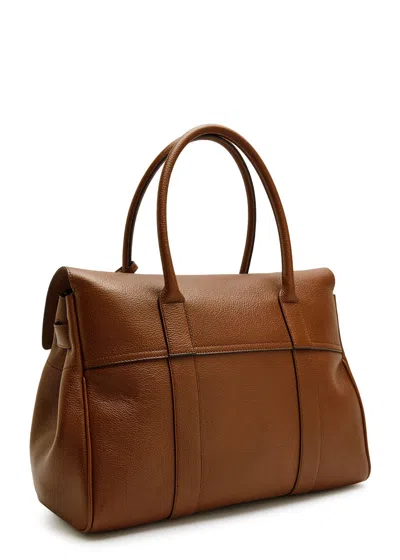 Mulberry Bayswater Small Grained Leather Shoulder Bag In Brown