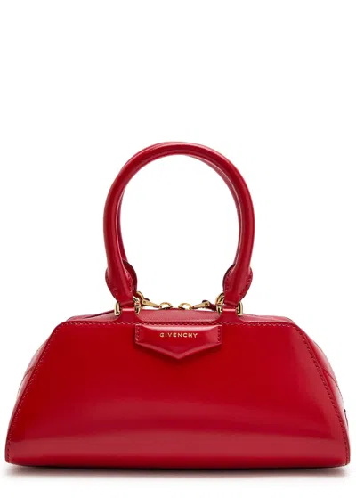 Givenchy Antigona East-west Mini Leather Cross-body Bag In Red